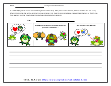 visual elements contribution to a story worksheets