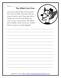 creative writing assignments for 4th grade